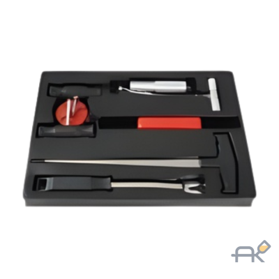 Набор приспособлений для демонтажа автомобильных стекол. 7 предметов.  HZ 25.1.184S